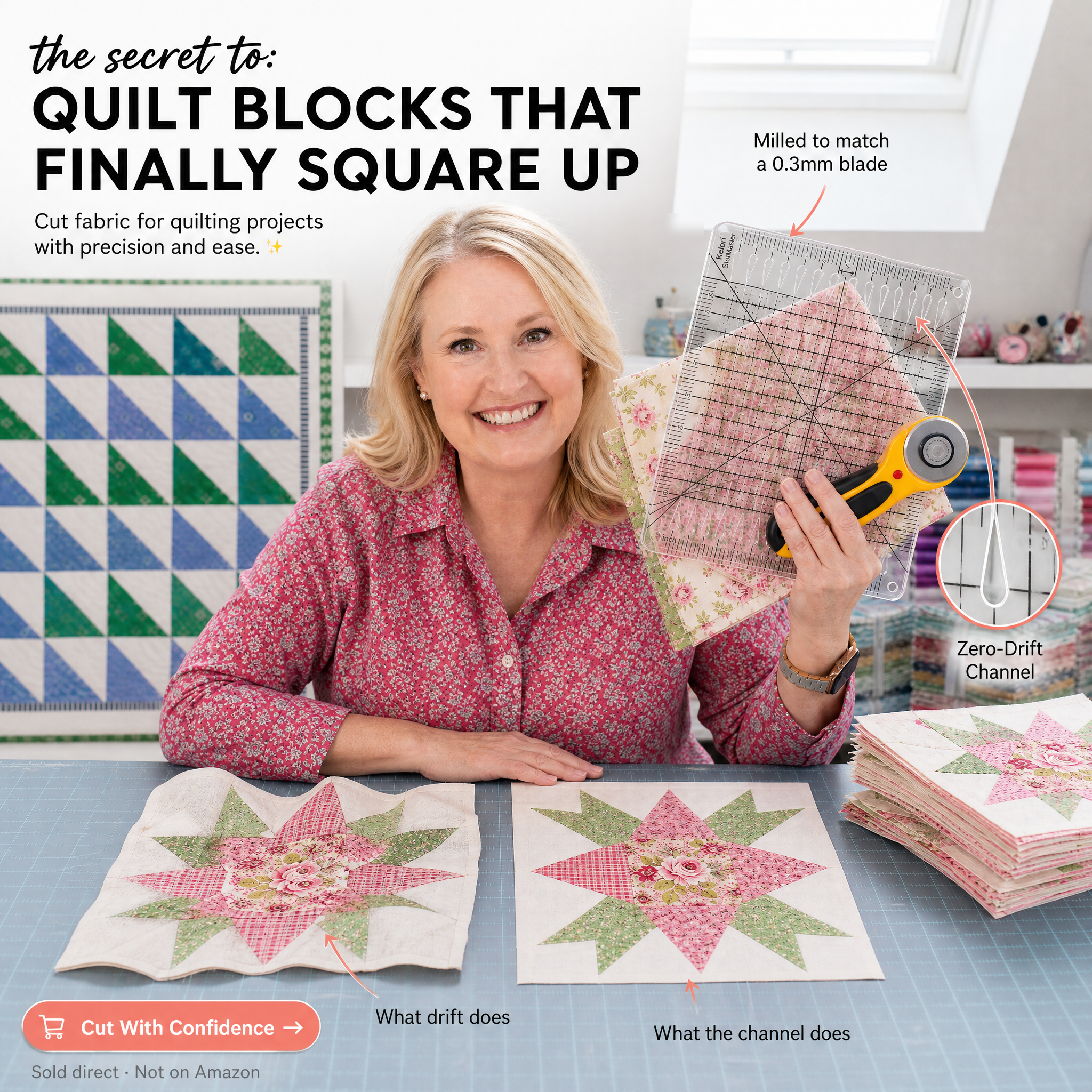 The secret to quilt blocks that finally square up